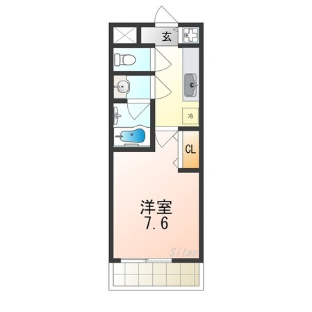 鳳駅 徒歩8分 2階の物件間取画像